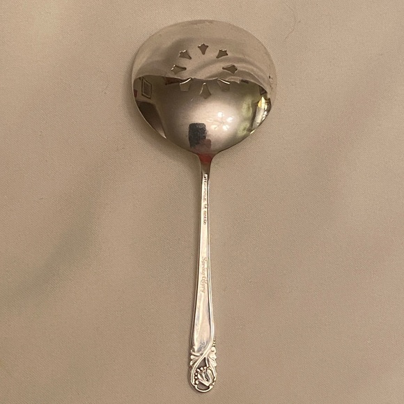 SPRING GLORY By INTERNATIONAL Sterling Nut Bon Bon Spoon 4.7" NO MONO - Picture 2 of 4